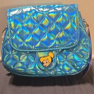 Holographic Blue Quilted Women's Bag